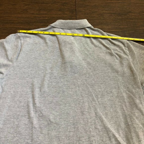 Polo by Ralph Lauren Men Short Sleeve 100% Cotton Polo Plain Gray, Size XL - Picture 5 of 7